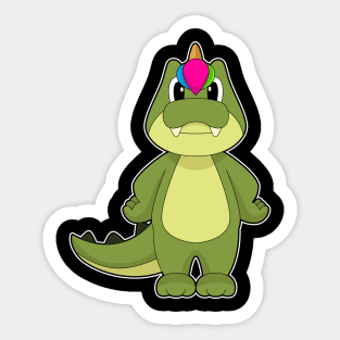 Crocodile Unicorn Sticker